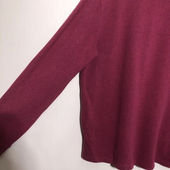 Ralph Lauren Polo Pullover Sweater Mens Large Pink Mauve 1/4 Zip Brown Pony Prep - Picture 11 of 11